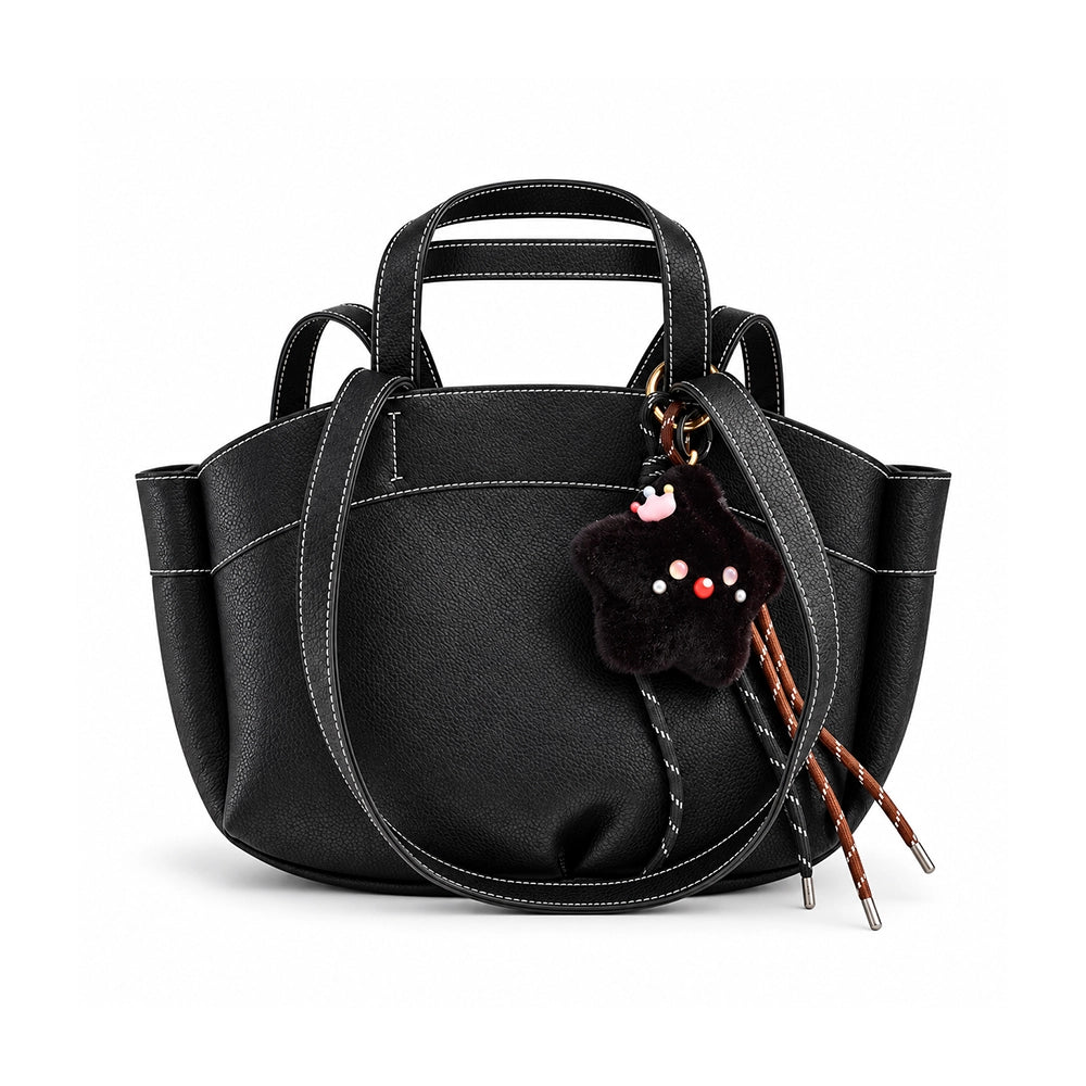 Sac à main ANOMA noir GUVAE, vue principale